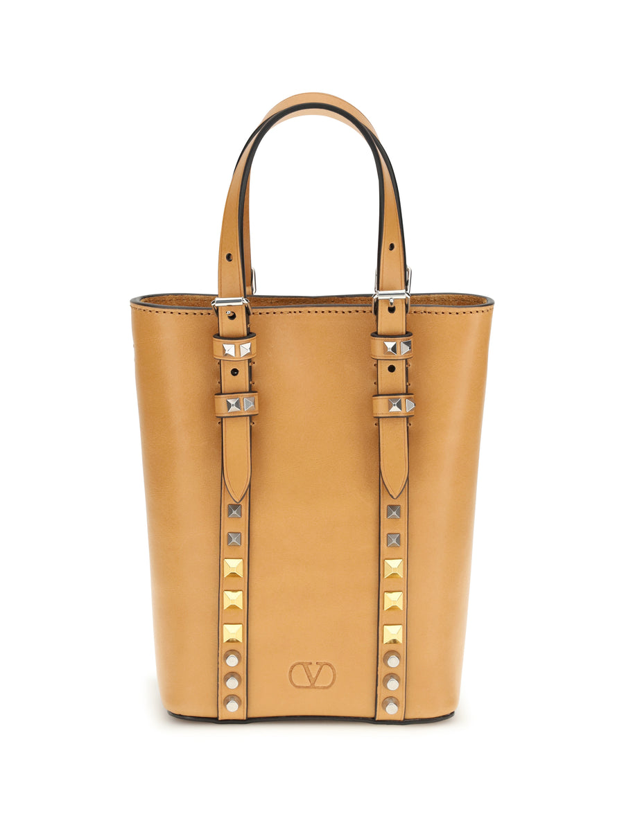 Valentino Garavani 100% calf leather (Bos taurus) shoulder bag in beige