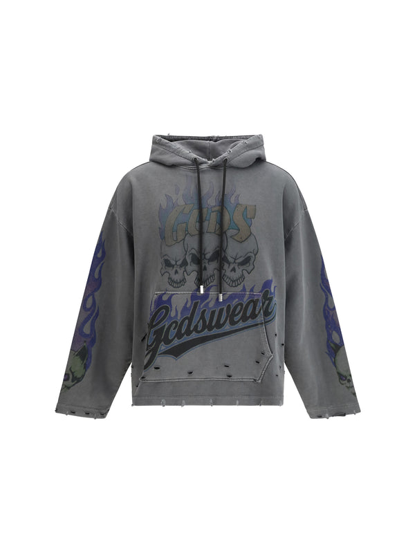 GCDS 100% cotton sweatshirt in gray