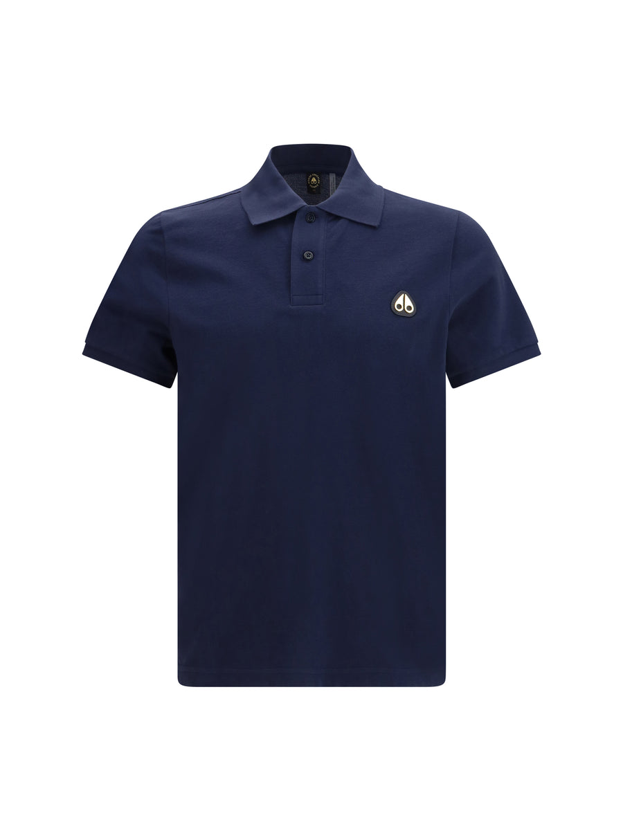 Moose Knuckles 100% Cotton polo in navy