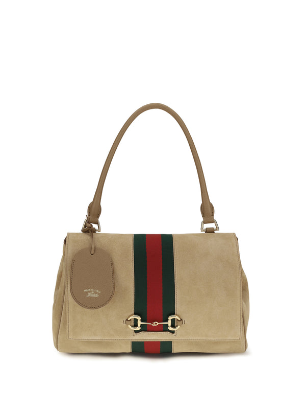 Gucci Calf Leather Bos Taurus shoulder bag in beige