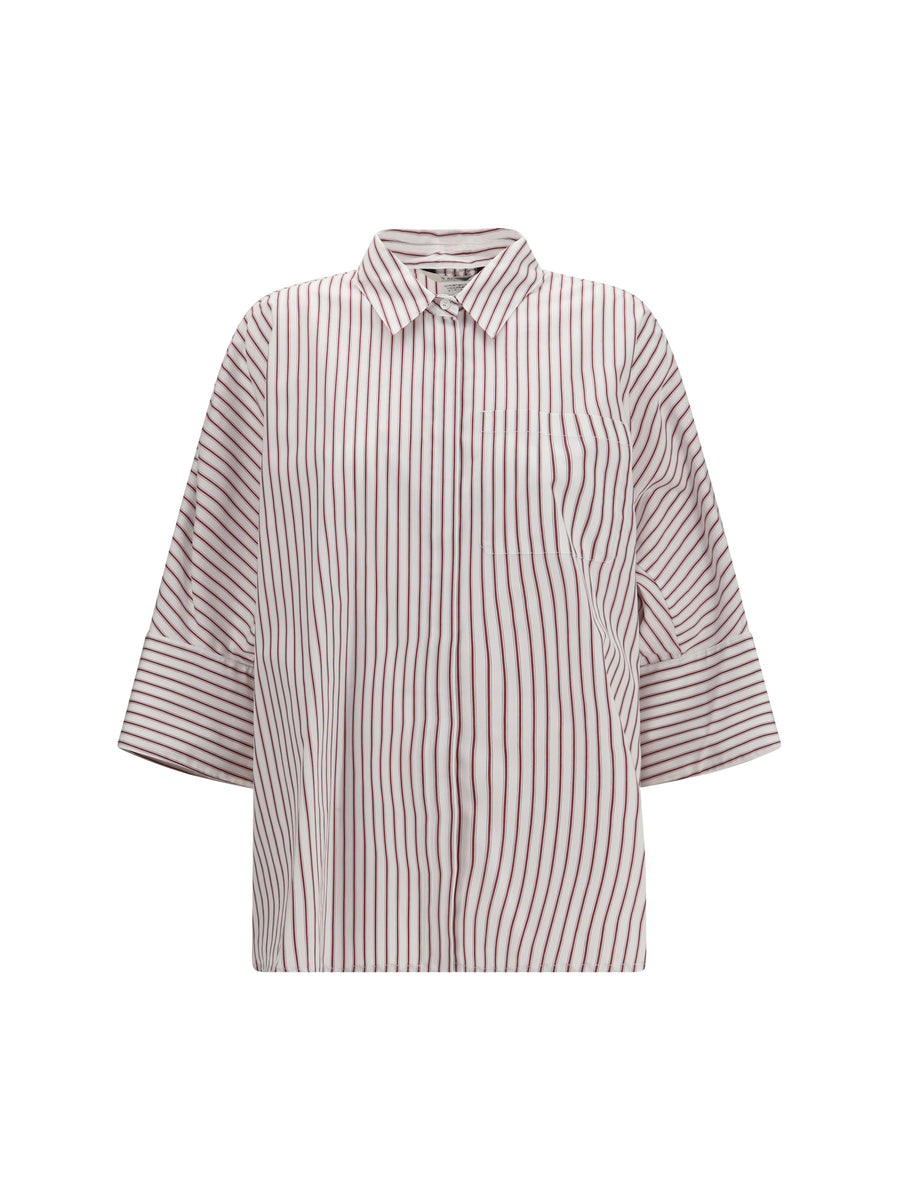 Avenue Striped Shirt Riga Grande Ruby Cotton Jacket