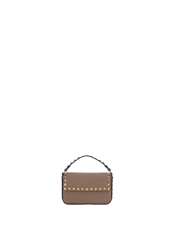 Valentino Garavani 100% Calf Leather Bos Taurus shoulder bag in beige