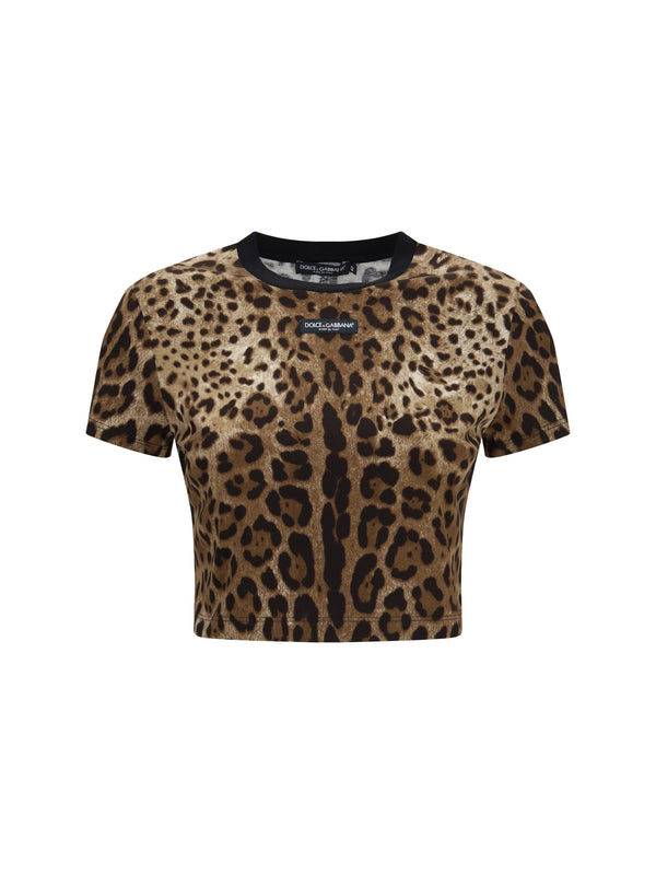 Dolce & Gabbana 100% Cotton t-shirt in brown