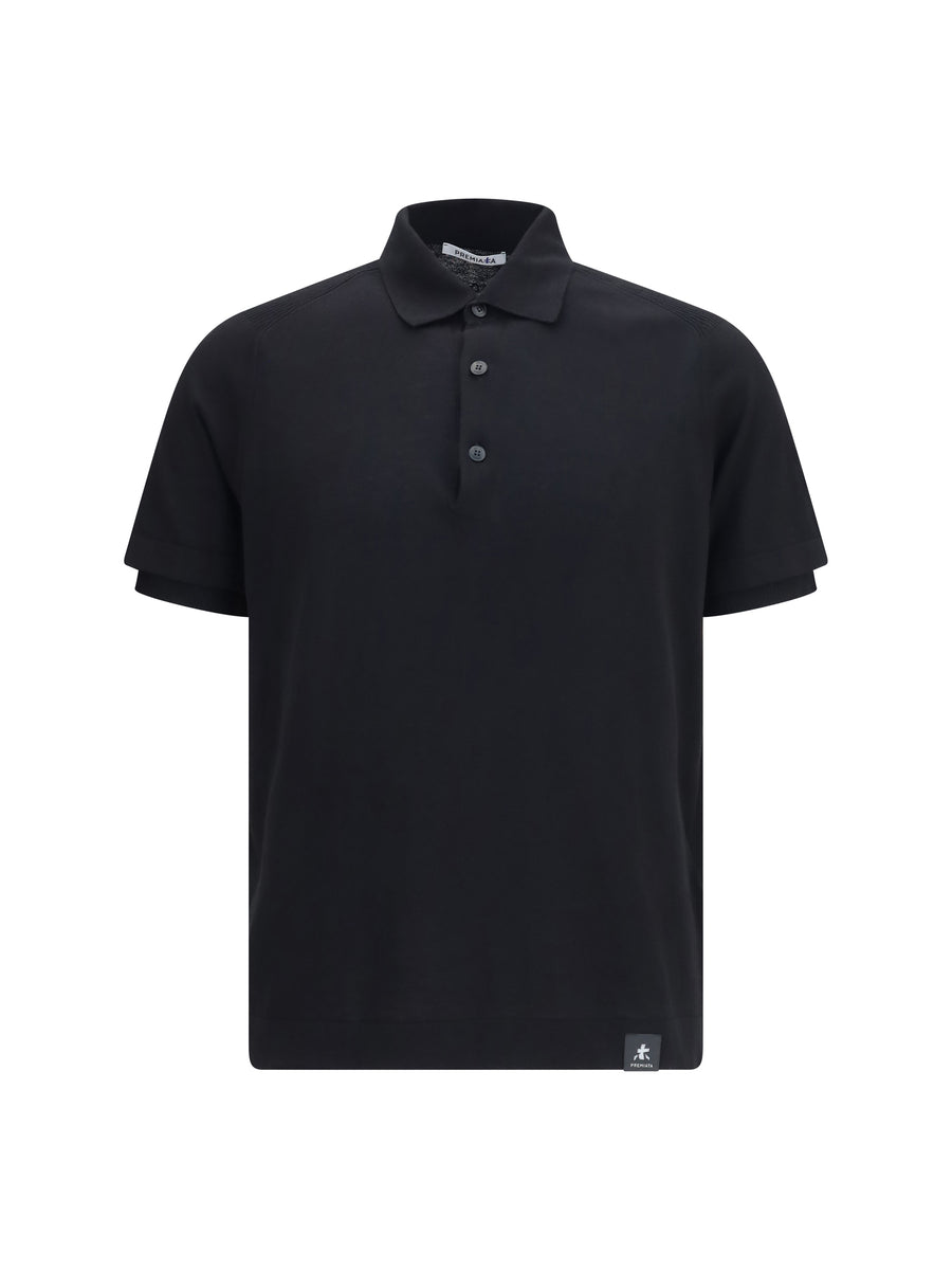 Premiata 100% Cotton polo shirt in black