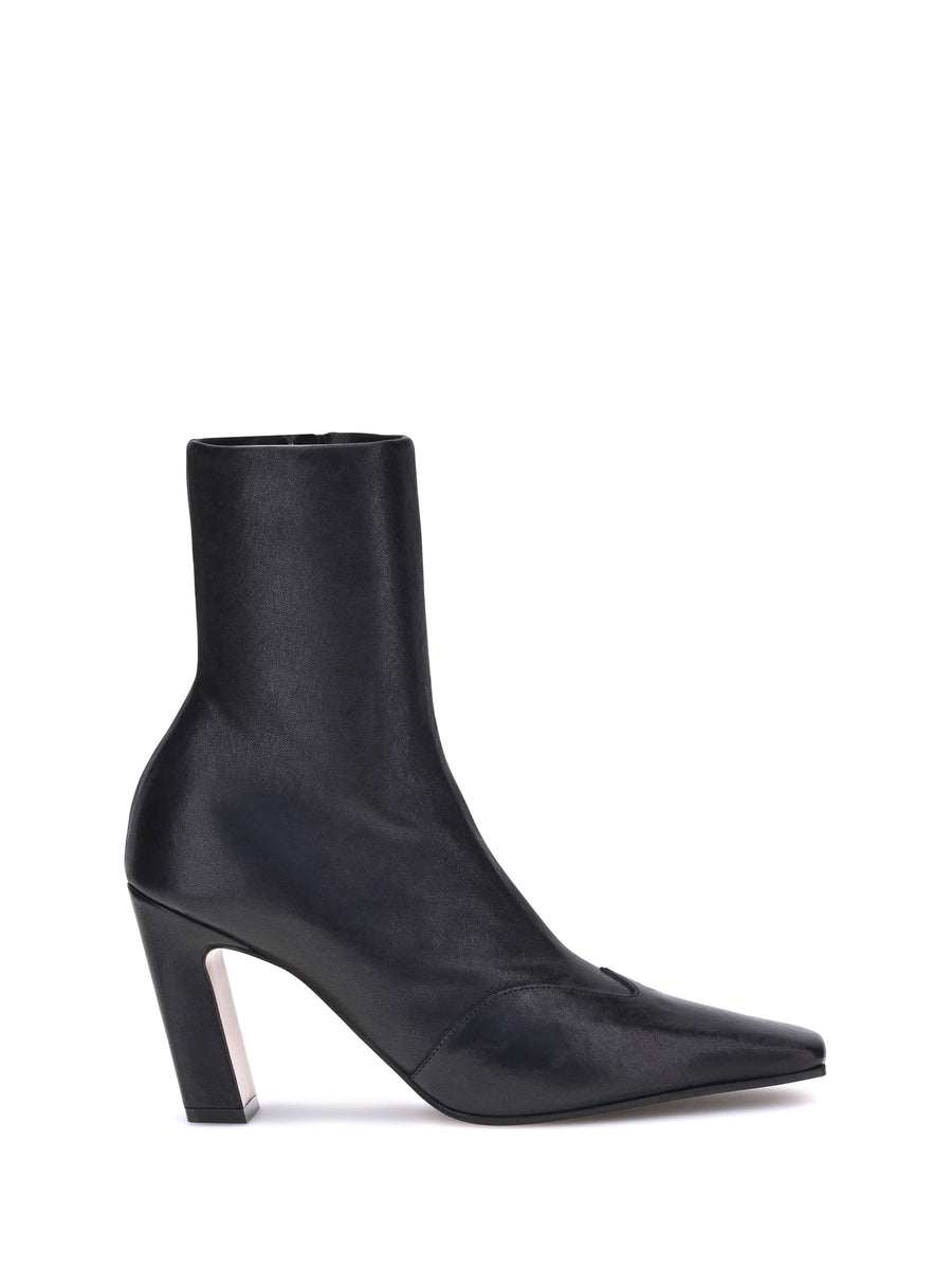 Khaite 100% calf leather (Bos Taurus) ankle boot in black