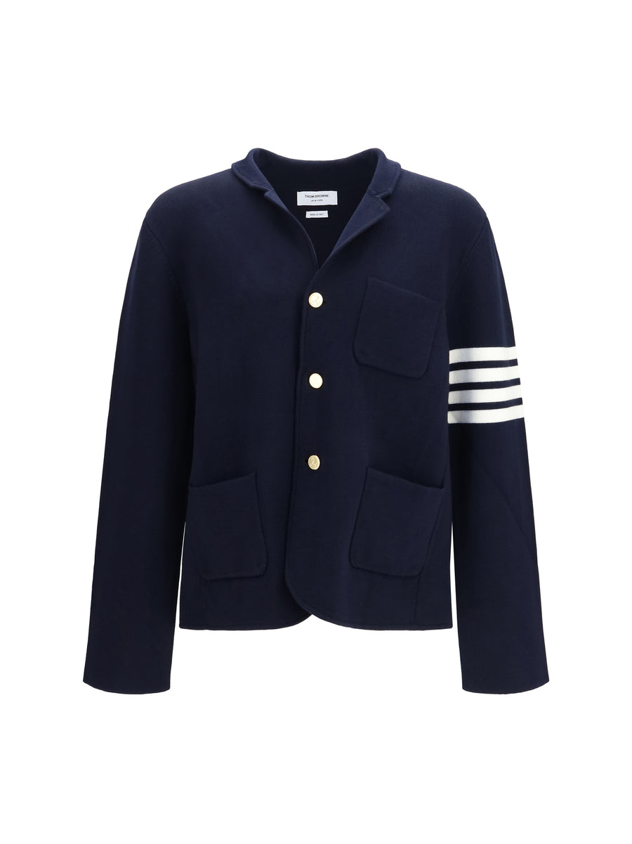 Thom Browne 99% Fleece Wool Ovis Aries jacket in navy
