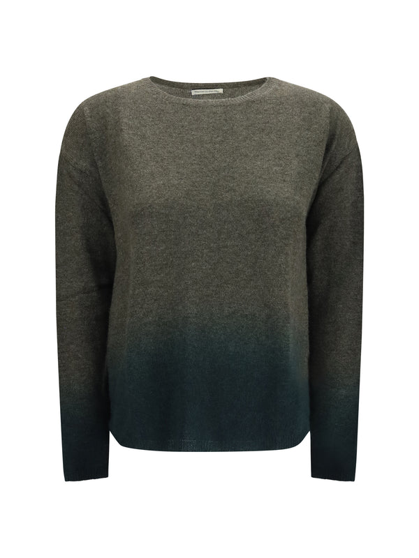 Mirror In The Sky 100% Cashmere sweater in green