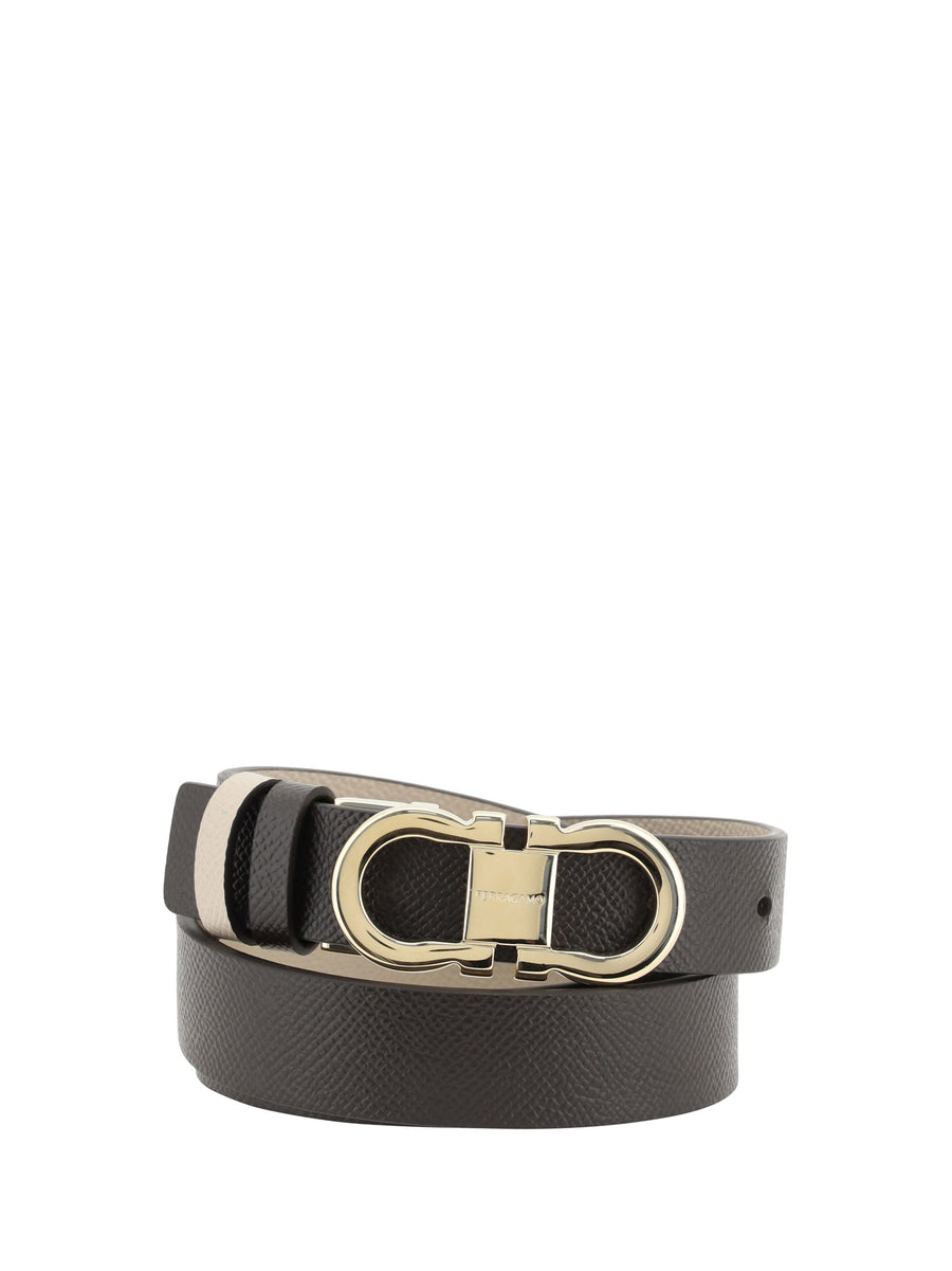 Ferragamo 100% calf leather belt in brown