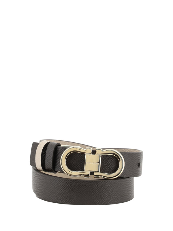 Ferragamo 100% calf leather belt in brown