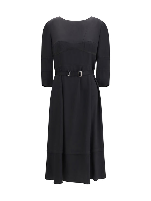 Prada 57% Acetate; 43% Silk dress in black