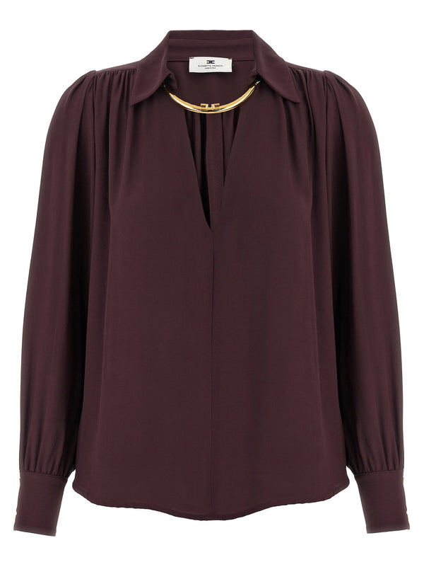بلوزة من Elisabetta Franchi — خمري