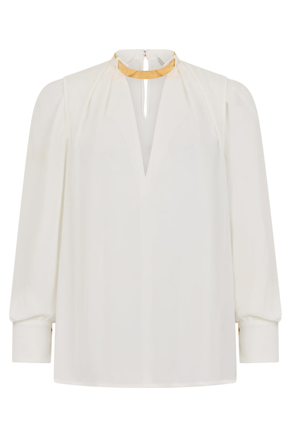 Blouse Viscose, Ivory Blouses