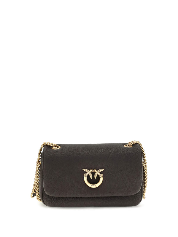 Click Soft Horizontal Chain Mn. Marrone Marasca-antique Gold Calf Leather Bos Taurus Shoulder Bags