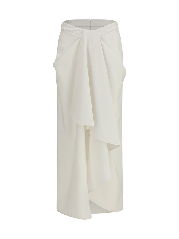 Givenchy 65% Merino wool skirt in white