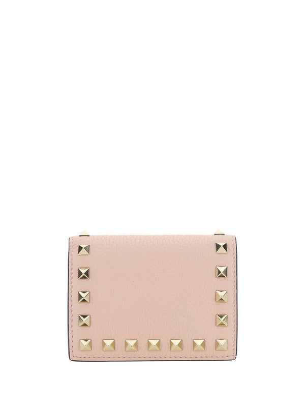 Valentino Garavani 100% calf leather (Bos Taurus) wallet in pink