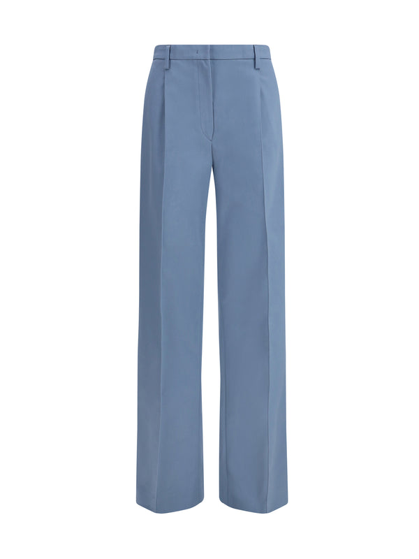 Prada 100% Cotton trousers in blue