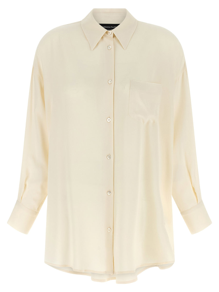 Fabiana Filippi Diamond Thread Shirt — Cream