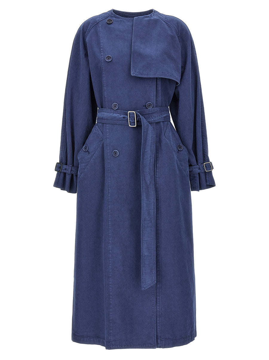 Max Mara Trench Coat — Blue
