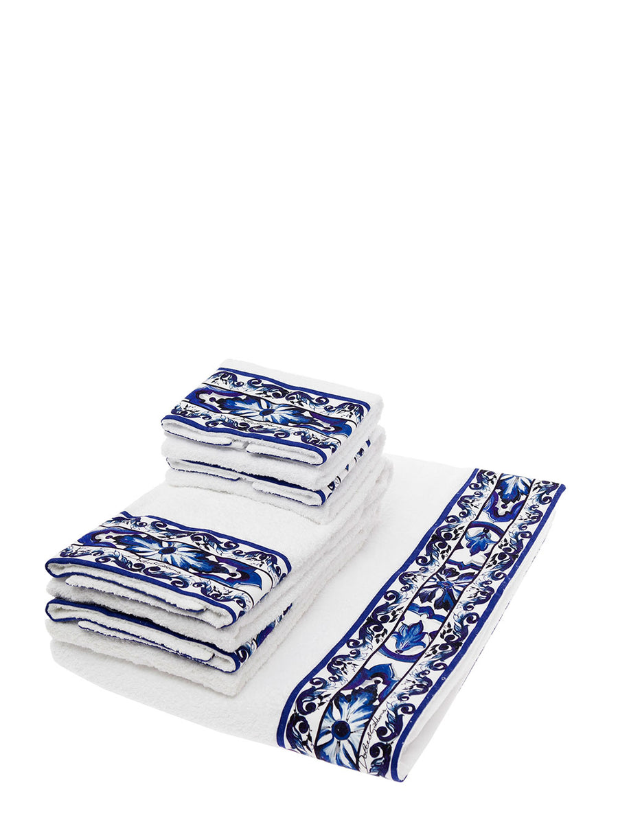 Towel Set White Cotton (5 Pieces) Towels & Bath Robes