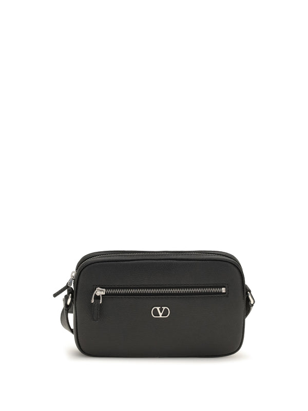 Valentino Garavani 100% Calf Leather (Bos Taurus) crossbody bag in black