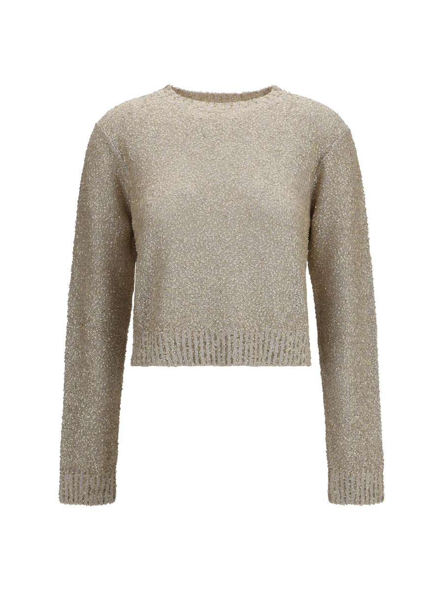Brunello Cucinelli 60% Linen sweater in beige
