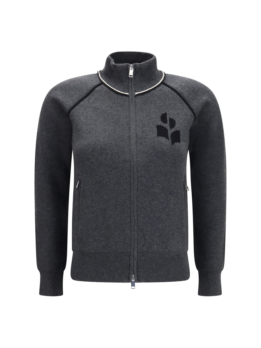 Marant Etoile 40% Cotton cardigan in gray