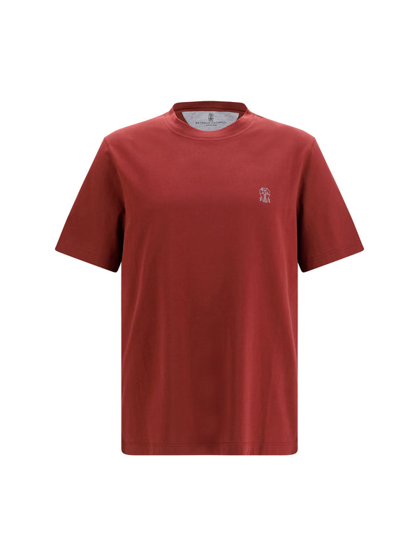 Brunello Cucinelli 100% Cotton t-shirt in red