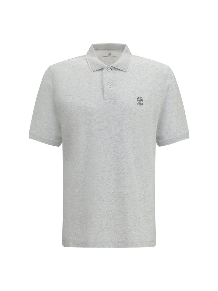 Brunello Cucinelli 100% Cotton polo in gray