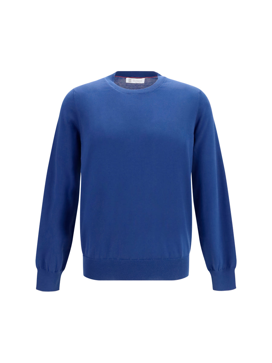 Brunello Cucinelli 100% Cotton sweater in blue