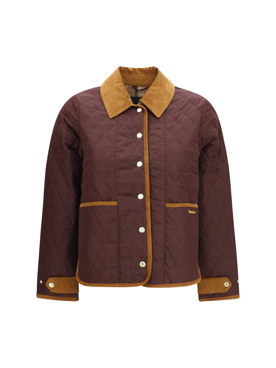 Ainsdale Quilted Jacket Fig/muted Polyester
