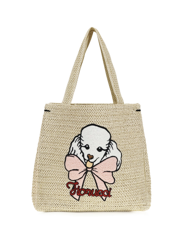 Fiorucci 50% Paper tote bag in beige