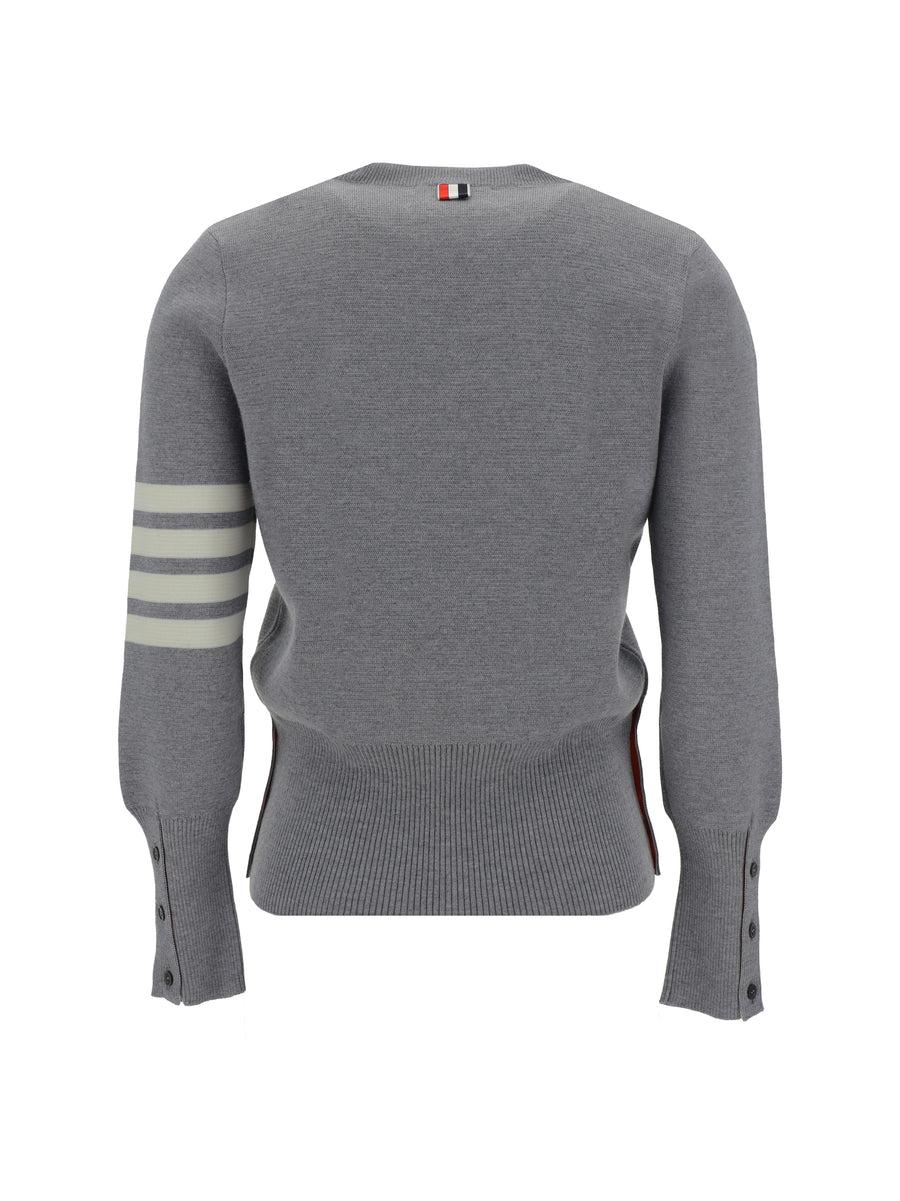 Sweater Virgin Wool Light Grey Fleece
