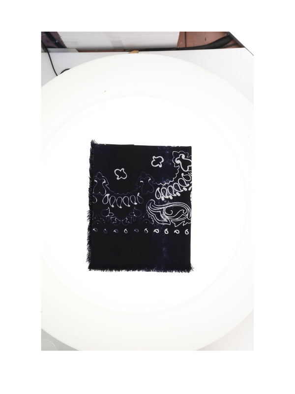 Jil Quadra Bandan Scarf Navy