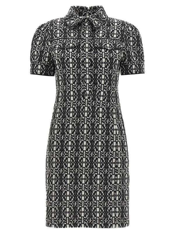 Max Mara سياسي فستان — أسود