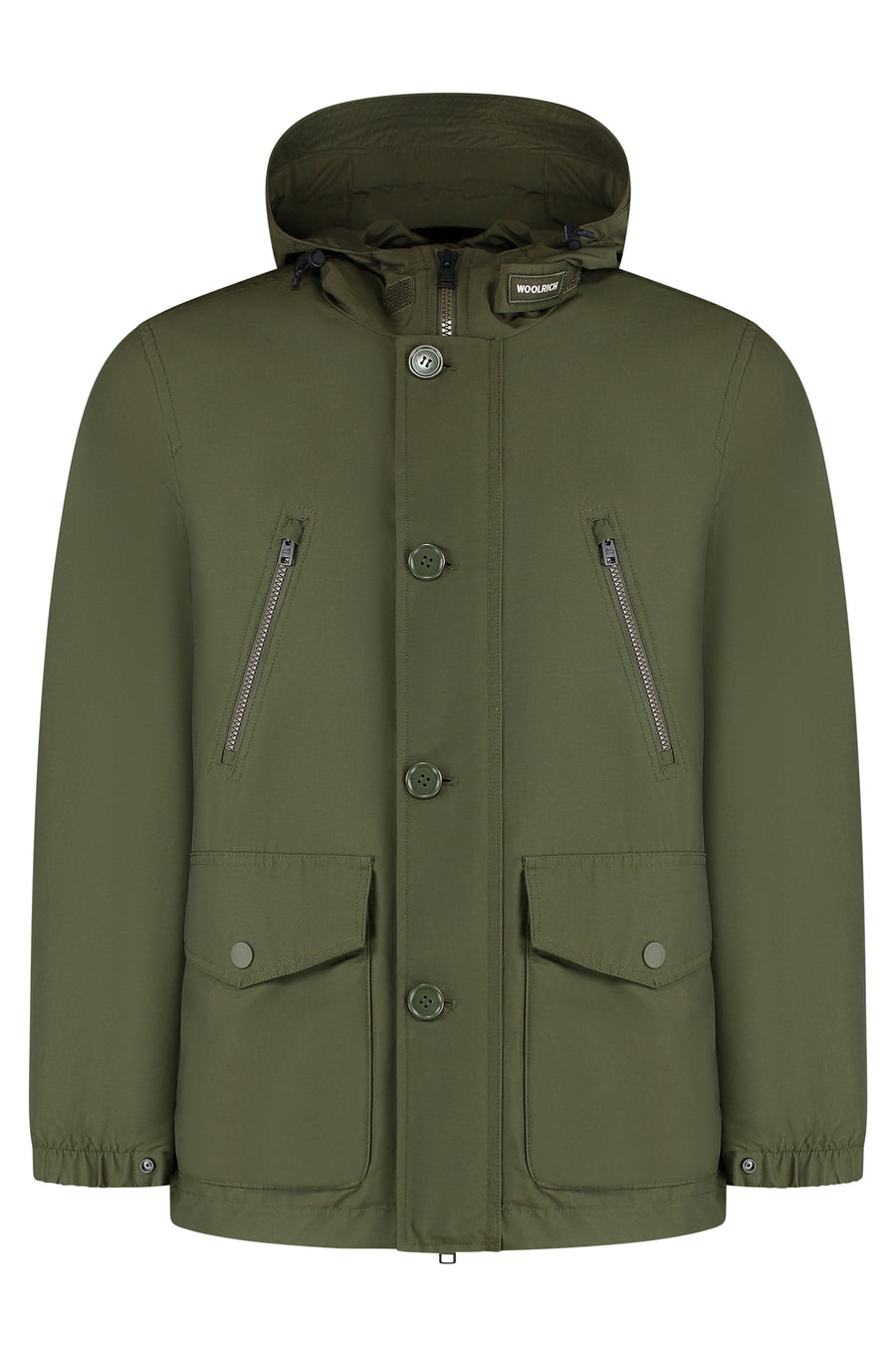 Light Ramar Hooded Parka Green Cotton Parkas