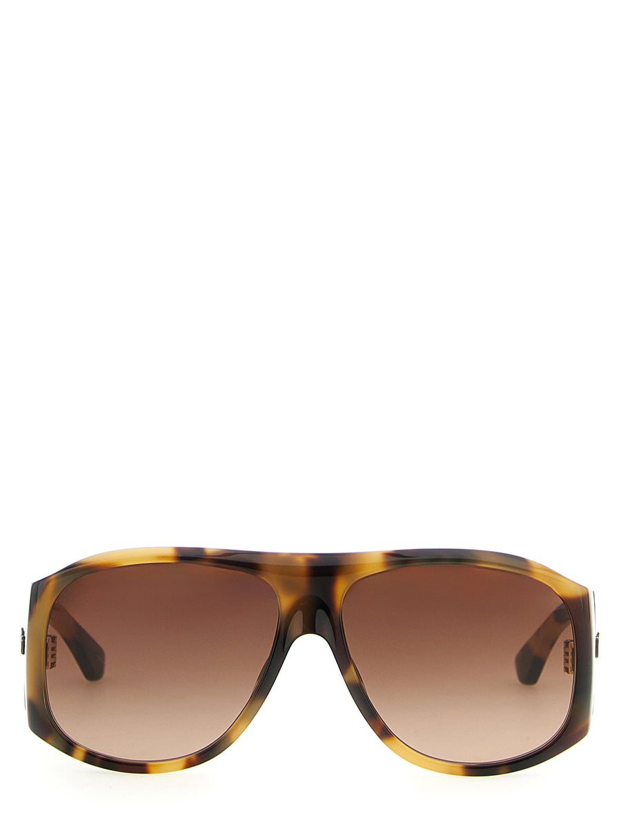 Chloé Oversized Tortoiseshell Sunglasses — Tortoiseshell
