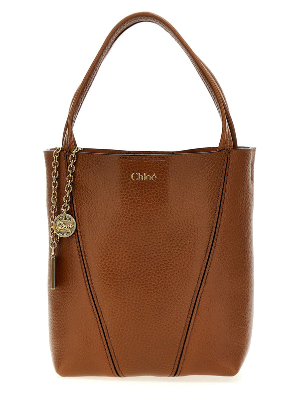 Chloé سبين كتف باج — بني