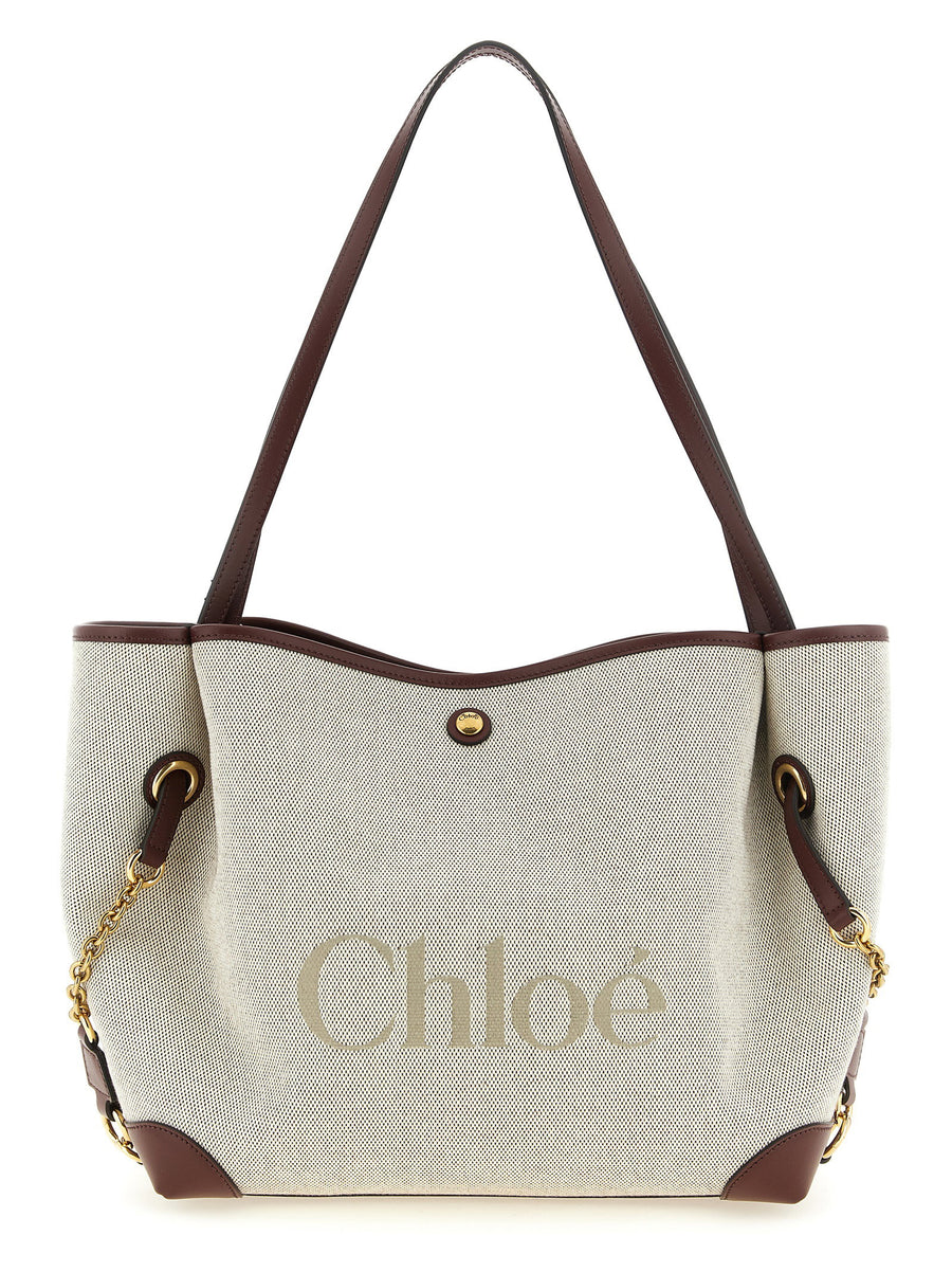 حقيبة كلوفر من Chloé كتف — كريستالية كريمي