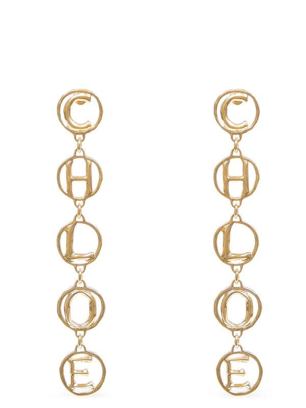 Chloé سكريبت أقراط — ذهبي