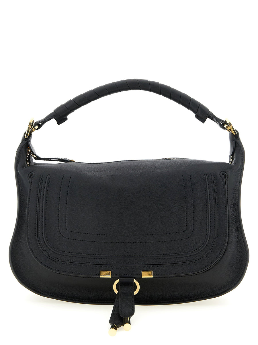 Chloé Marcie Shoulder Bag — Black