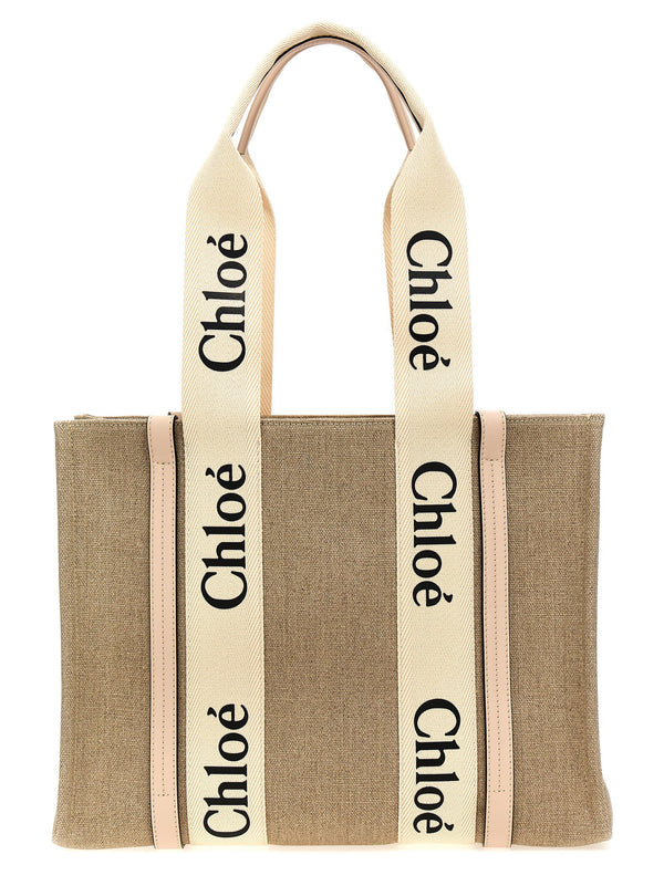 حقيبة تسوق Chloé Woody متوسط