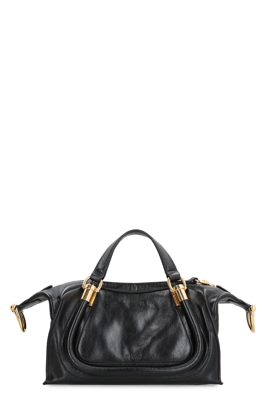 Paraty 24 Piccola Leather Shoulder Bag Black Calf Handbags