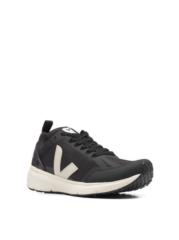 Veja Mesh textile sneaker in black