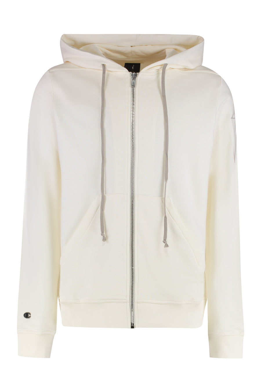 Jason Full-Zip Hoodie Cream Cotton