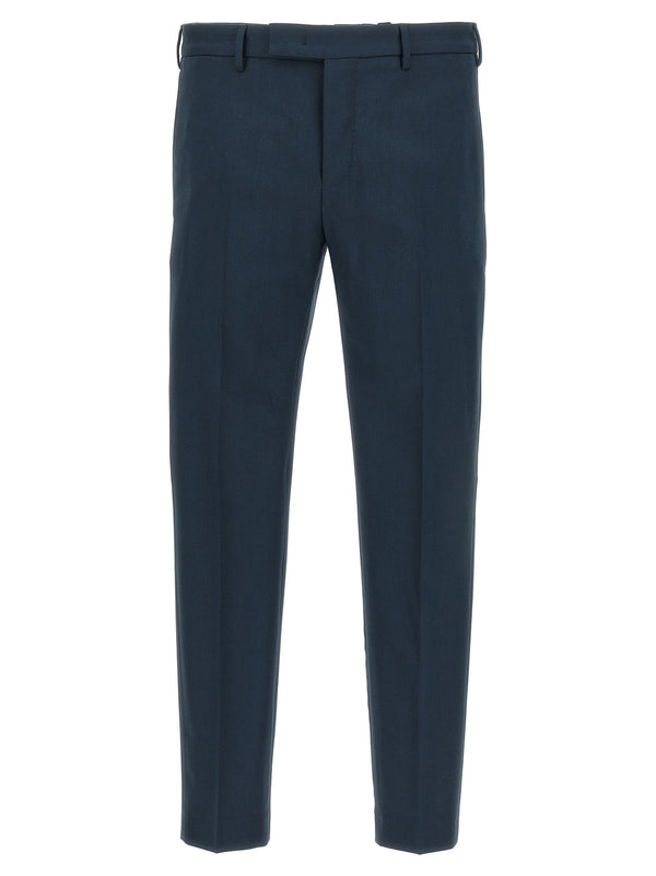 Pt Torino Stretch wool 350gr trousers in navy
