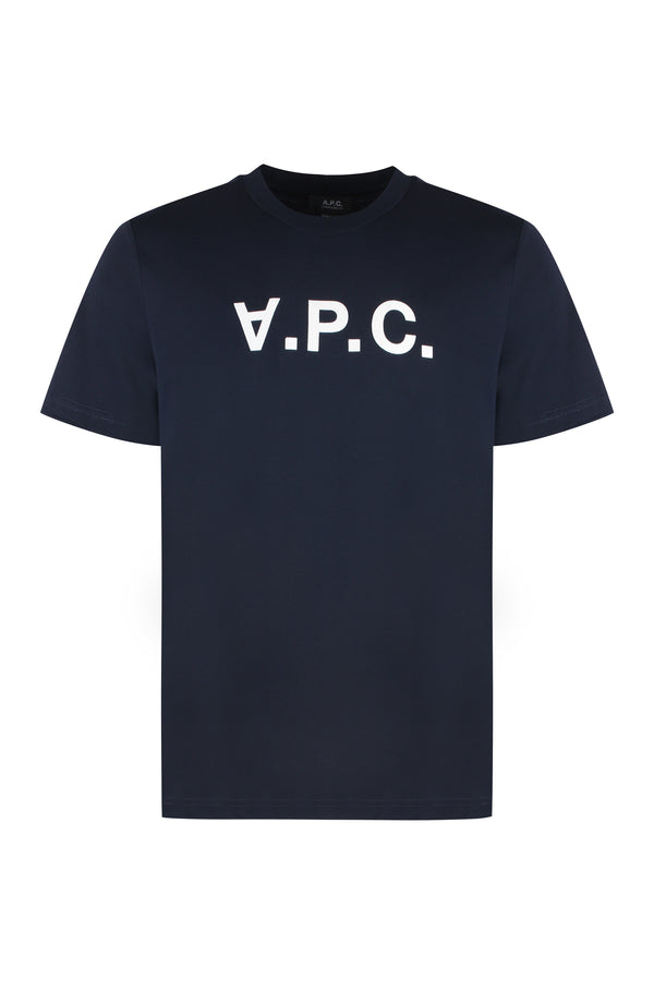 Cotton T-Shirt Standard Grand Vpc Dark Navy-Ecru Navy/ecru T-shirts