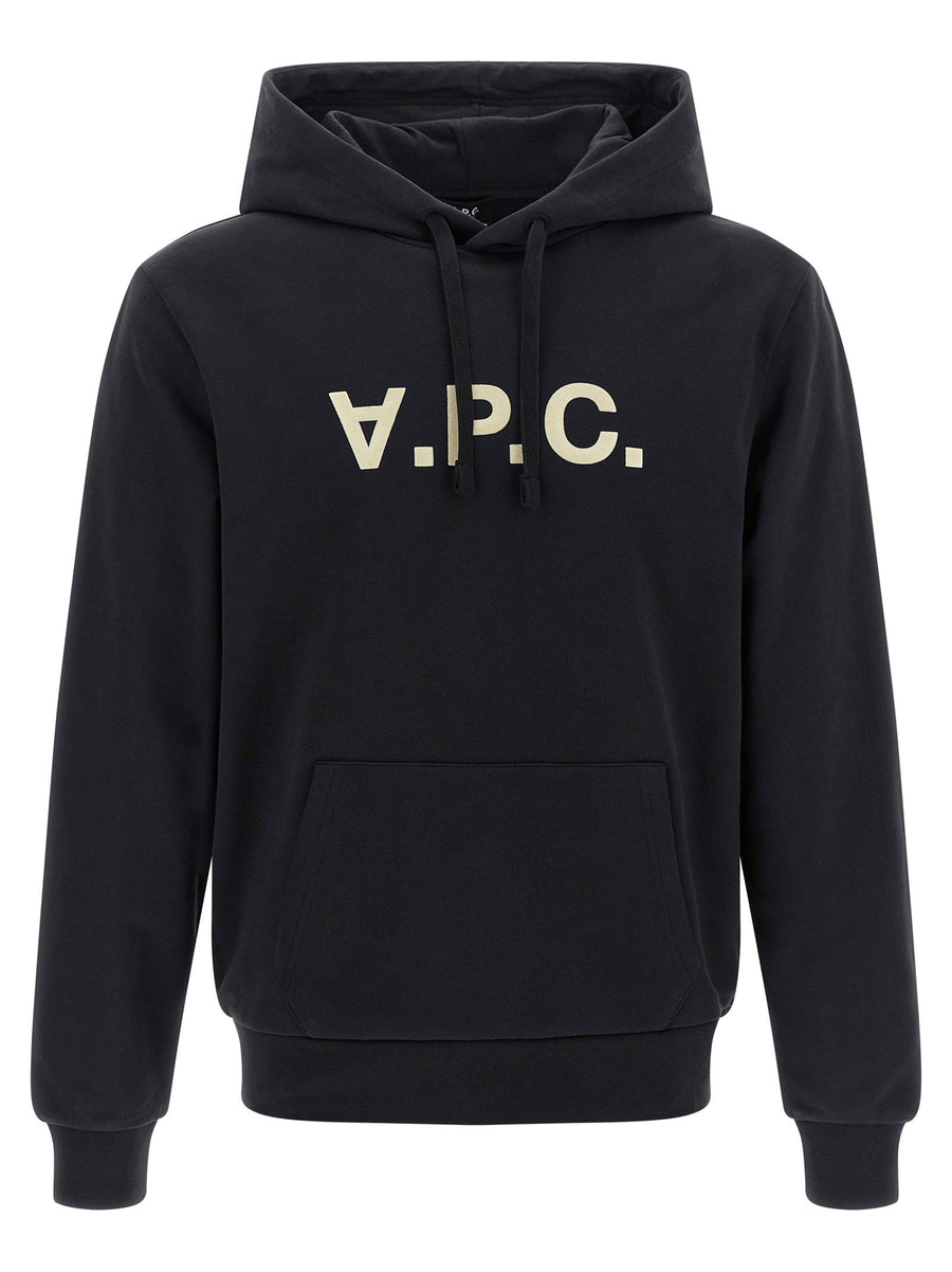 A.p.c. شعار قطن هودي — أسود