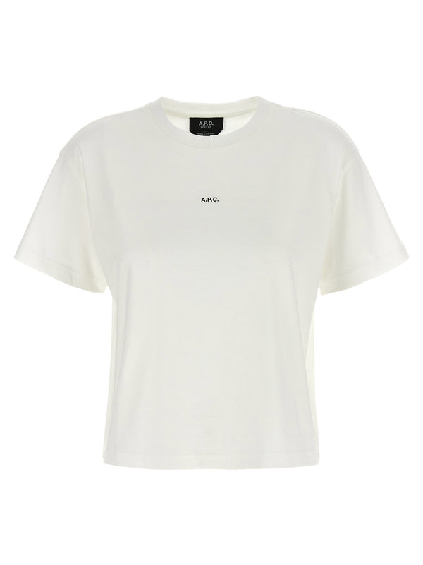 A.p.c. Organic Cotton Boxy Logo T-shirt — White