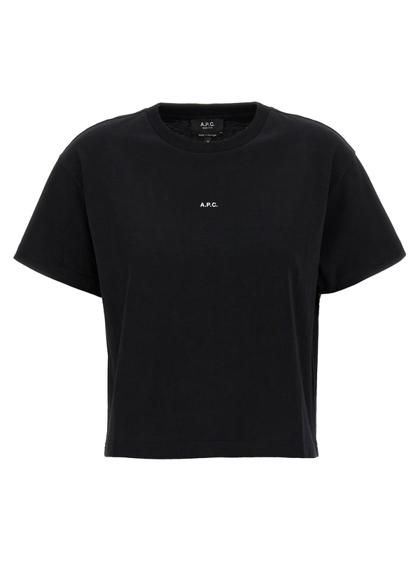 A.p.c. Organic Cotton Logo T-Shirt — Black