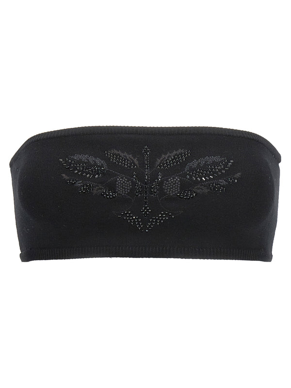 Max Mara bandeau top in black